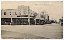 El Centro California CA Main Street View Valley Drug Co Haydon's c1930s Postcard picture