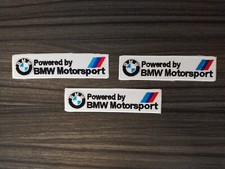 3pcs Powered B M W MOTORSPORTS Patches Car Racing Embrodered Iron or Sewn on picture
