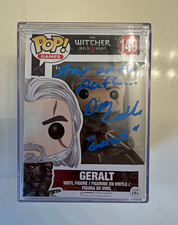 Funko Pop The Witcher Geralt #149 Autographed/Signed-Doug Cockle JSA certified picture