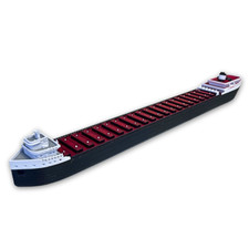 William Clay Ford Model Ship 1 Ft Long Assembled Great Lakes Freighter picture