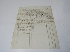 1852 Handwritten Manuscript Hancock to Hire a Minister Baptist Church picture