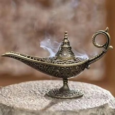 Antique Style Metal Incense Burner Cone Holder Home Decor Gift picture