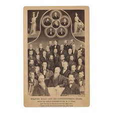 1880s Cabinet Card Wilford Hall Darwin Huxley Spiritualism Scientists Occult picture