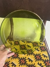 Antique 1909 AYPE Seattle WA Alaska Yukon Pacific Exposition Green Glass Dish picture