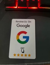 20 Cards Google NFC Review Card Size picture