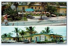 c1950's Dixie Bell Motel Lake Worth Florida FL, Dual View Vintage Postcard picture