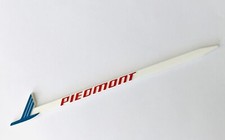 Vintage Piedmont Airlines Stir Stick Swizzle Cocktail Stirrer Plastic MCM White picture