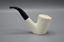 Large  Self Sitter Pipe 9 MM Filter BLOCK  MEERSCHAUM-NEW-HANDCARVED W Case#539 picture