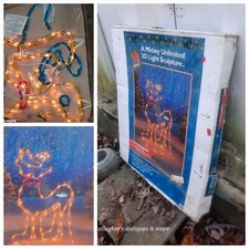 1997 Mr. Christmas A Mickey Unlimited Pluto Light Sculpture Standing in box picture