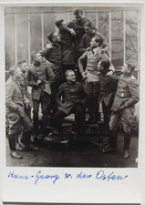 Hans-Georg von der Osten Signed Photograph German WWI Ace Pilot & Luftwaffe Rare picture