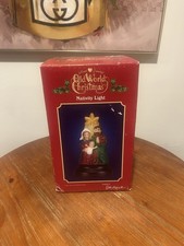 Vintage Merck Family's Old World Christmas Nativity Light 2005 WORKS IN BOX picture