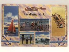Postcard Greetings from Lavallette New Jersey 1957 picture