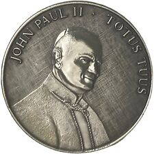MEDALLION COIN POPE JOHN PAUL II MOTHER OF MERCY MARIAN YEAR BRONZE TOTUS TUUS picture