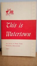 1957 Booklet This is Watertown by The League of Women Voters Watertown, MA picture