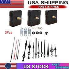 Replacement Silent Quartz Clock Movement Mechanism Battery Powered Hand Tool Kit picture