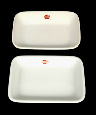 Vintage Continental Airlines Small Plate Dish Red Logo Rectangle 6