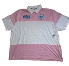 Authentic Disney Property of Monsters University Pink/White S/S Polo Shirt sz XL picture