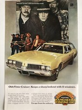 1969 Oldsmobile Vista Cruiser Station Wagon Print Ad Sharp Lookout picture