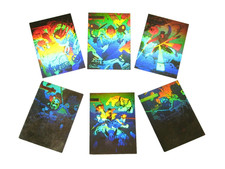1992 X-MEN IMPEL GOLD HOLOGRAM INSERT 5 CARD SET MARVEL JIM LEE + MAGNETO PROMO picture
