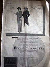 1913 Women's PRINTZESS Coats and Suits Clothing Fashion Ad picture