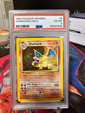 Pokémon Base Set Spanish Charizard Holo 4/102 PSA 6 picture