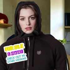 Anne Hathaway Celebrity Full Face Mask 3D Printed Mesh Halloween Cosplay Costume picture