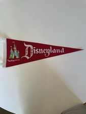 Disneyland Felt Pennant Souvenir (Vintage) Circa 1958 To Early 1960s picture