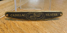 Rare CADILLAC Heater metal Heater Badge Cadillac Motor Company Advertising. picture