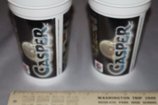 2 unused 1995 Casper the Friendly Ghost Pizza Hut Plastic Cups Movie 90s nice picture