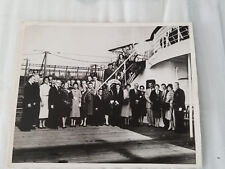 VINTAGE 1940'S-50'S QUEEN BERMUDA CRUISE SHIP GROUP PHOTO picture