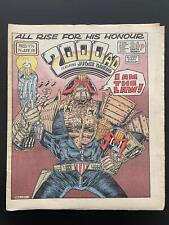 2000 A.D Feat JUDGE DREDD British Comic Newspaper Prog 474 14 June 1986 picture