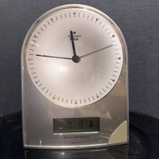 Vintage Junghans MEGA 308/0100.01 WWVB Radio Controlled Desk Clock Germany picture