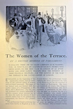 1902 London England Women of the Terrace Countess of Warwick Lady Doreen Long picture
