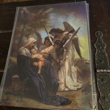 3D Two in One Virgin Mary With Baby Jesus and Angels picture