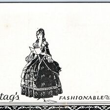 c1920s Montag's Advertising Blotter Card Fashionable Writing Paper Victorian C56 picture
