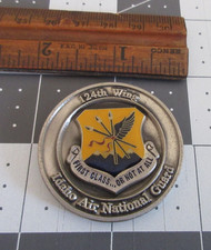124th Wing Idaho Air National Guard First Class or Not at All Challenge Coin picture