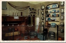 Longfellow's Old Home Kitchen Portland ME Phostint Postcard c1910 picture