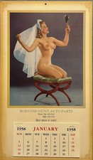 Marilyn Monroe’s Dear Friend Evelyn West’s 1958 “A Pleasing Reflection”Calendar picture