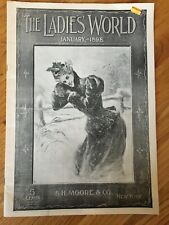 LADIES WORLD January 1898 Magazine SH Moore Chainless Gear Wheel Toilettes Skirt picture