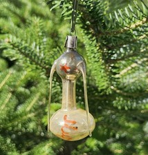 Vintage Christmas Tree Glass Decoration Toy Sputnik MIR Rocket Space USSR 1960s picture