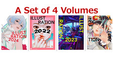 [4 Books Set 900artists]ILLUSTRATION 2021 2022 2023 2024 Shoeisha tamimoon Japan picture