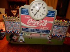 1991 Coca Cola Baseball Clock (Vintage) picture