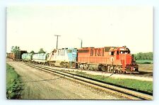 Postcard Train Locomotive Detroit Toledo & Ironton Symbol Freight Number FB-3 picture