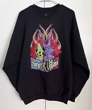 Disney Heroes & Villains Halloween Sweatshirt 2014 Rock Your Disney Side XL picture
