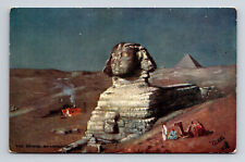 The Sphinx by Moonlight Egypt Raphael Tuck's Oilette Postcard picture