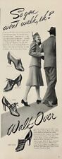Rare 1941 Original Vintage Walk-Over Women's Shoes Fashion Heel Advertisement Ad picture