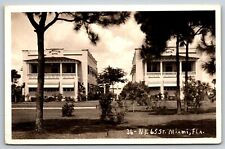 1930s RPPC Real Photo Postcard McMullen Apartment Buildings 36 NE 65 St Miami FL picture