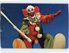 Postcard Aqua the Clown Tommy Bartlett Water Ski Sky & Stage Shows USA picture