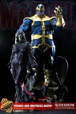 NEW Sideshow Exclusive Marvel Thanos & Lady Death FigurePolystone Diorama Statue picture