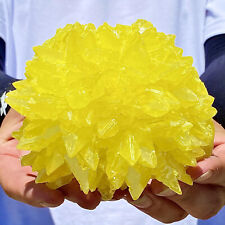 1.19LB Rare yellow sulfur crystal quartz crystal mineral specimen picture